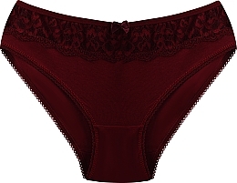 Lace Panties BDM401-037, burgundy - Moraj — photo N1