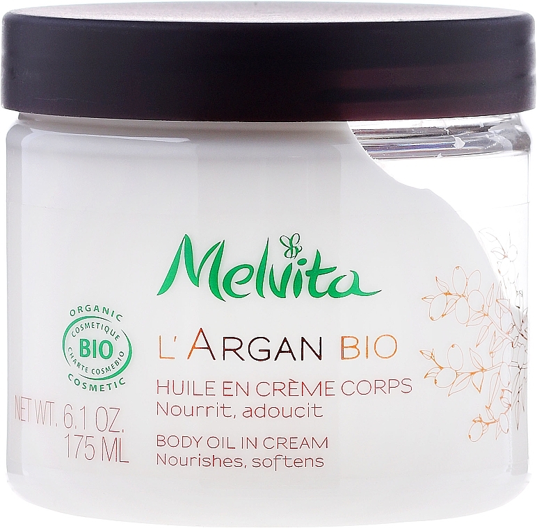 Body Cream - Melvita L'Argan Bio Body Oil In Cream — photo N1