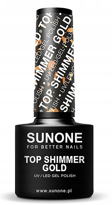 Shimmer Top Coat - Sunone Top Shimmer Gold — photo N1