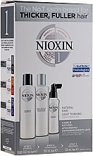 Set - Nioxin Hair System 1 Kit (shm/300ml + cond/300ml + mask/100ml) — photo N1