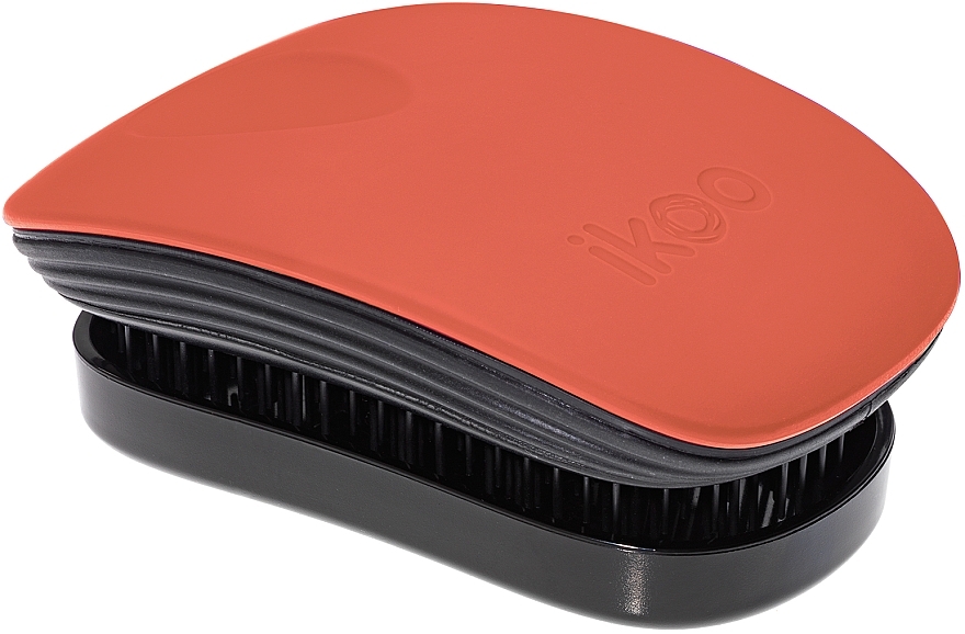 Hair Brush - Ikoo Pocket Black Orange Blossom — photo N1