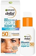 Fragrances, Perfumes, Cosmetics Sunscreen Face Serum - Garnier Delial Invisible Super UV SPF50+ Ceramide Protect