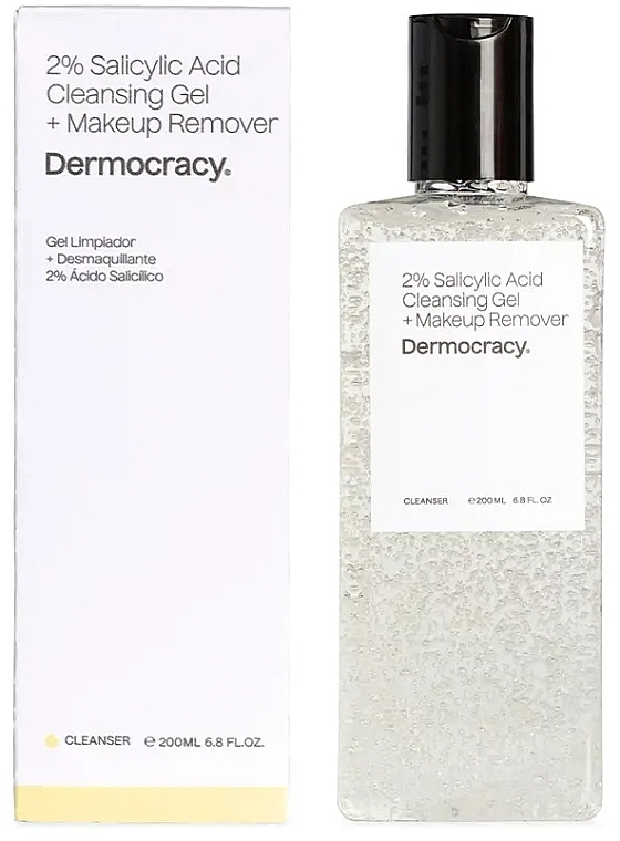 Face Cleansing Gel - Dermocracy 2% Salicylic Acid Cleansing Gel + Make-Up Remover — photo N2