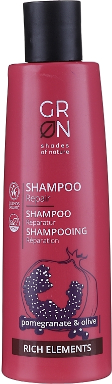 Hair Shampoo - GRN Rich Elements Pomegranate & Olive Repair Shampoo — photo N1