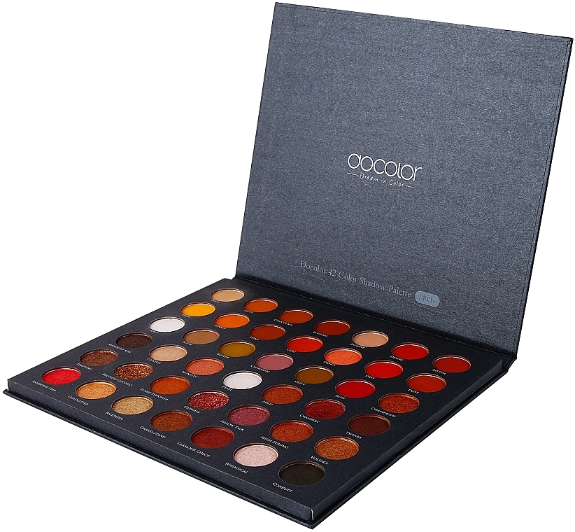 Eyeshadow Palette, 42 shades - Docolor PRO+ 42 Colors Eyeshadow Palette — photo N5