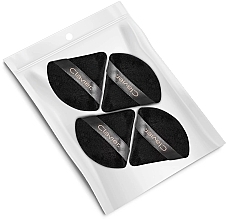 Fragrances, Perfumes, Cosmetics Makeup Sponge 'Triangular Puff', black, 4 pcs. - Clavier