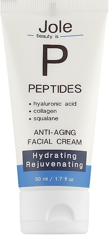 Anti-Aging Cream with Hyaluronic Acid, Peptides & Collagen - Jole Peptides Anti-Aging Facial Cream — photo N13