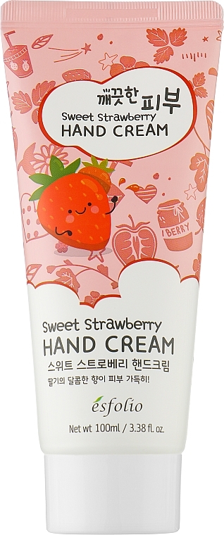 Strawberry Hand Cream - Esfolio Pure Skin Sweet Strawberry Hand Cream — photo N1