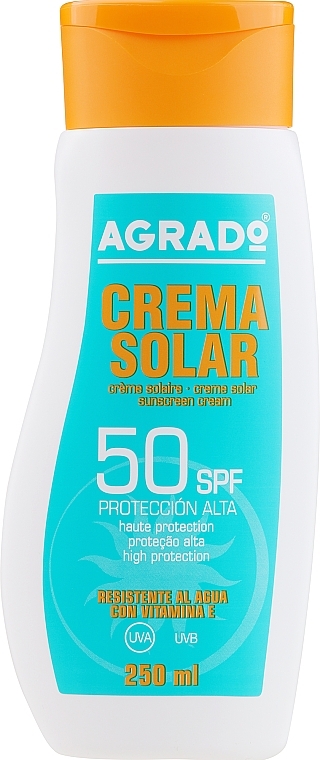 Body Sun Cream SPF50+ - Agrado Sun Solar Cream SPF50+ — photo N1