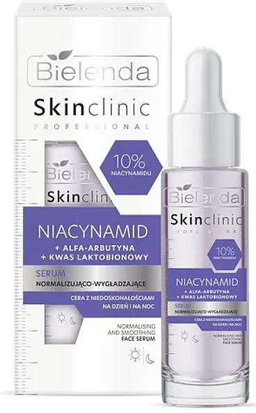 Normalizing & Smoothing Serum - Bielenda Skin Clinic Professional Niacynamid — photo N1