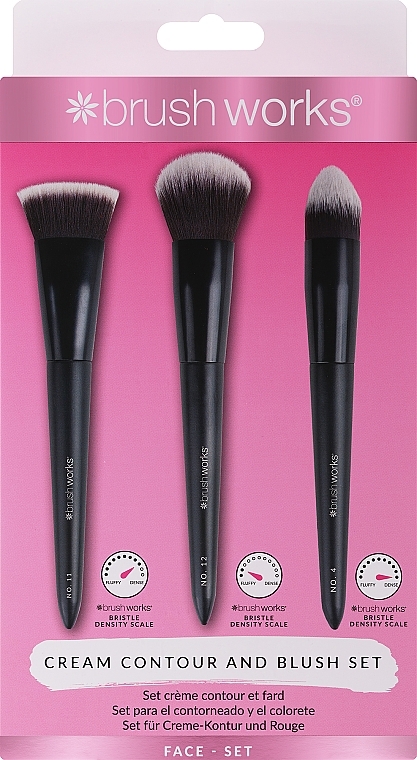 3本 メイクブラシセット - Brushworks Cream Contour And Blush Set — photo N2