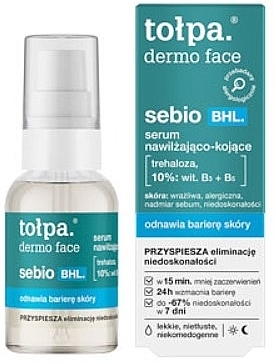 Moisturizing & Soothing Face Serum - Tolpa Dermo Face Sebio BHL — photo N1