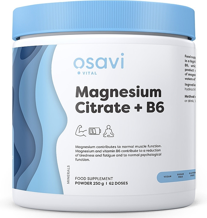 Magnesium Citrate + B6 Powder - Osavi Magnesium Citrate + B6 Powder — photo N1