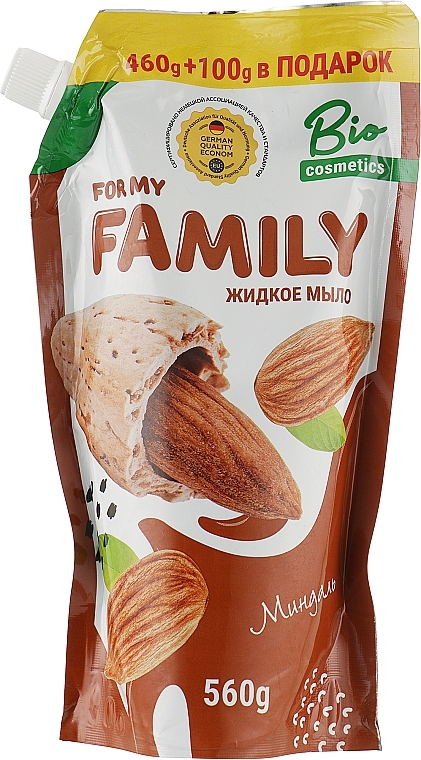 Liquid Hand & Body Soap 'Almond' - Family (doypack) — photo N1