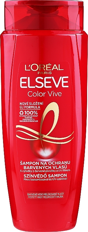 Colored Hair Shampoo "Color & Shine" - L'Oreal Paris Elseve Shampoo Color Vive — photo N1