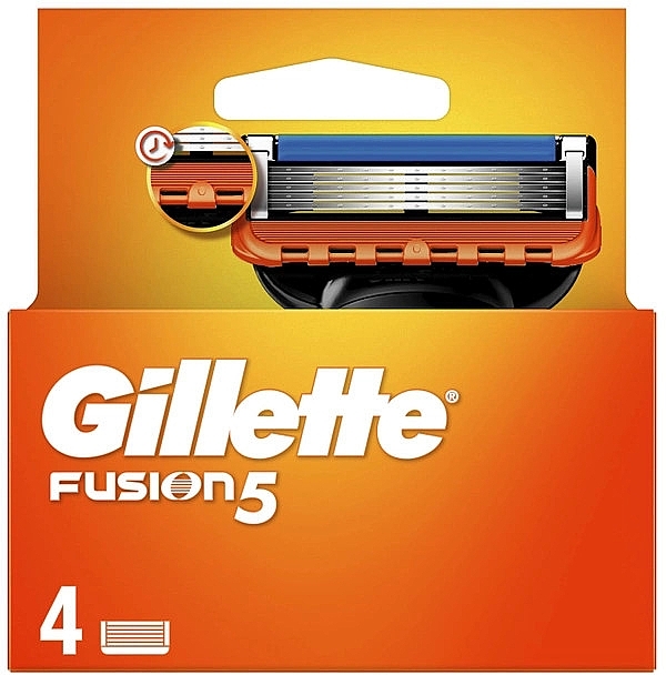 Shaving Razor Refills, 4 pcs. - Gillette Fusion 5 — photo N2