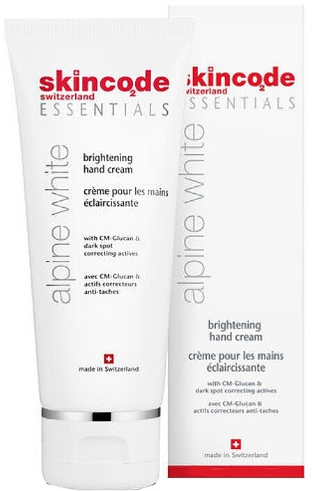 Brightening Hand Cream - Skincode Essentials Alpine White Brightening Hand Cream — photo N1