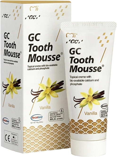 Fluoride-Free Tooth Mousse - GC Tooth Mousse Vannilla — photo N1