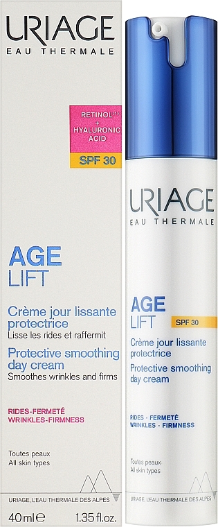 Protective Smoothing Day Cream - Uriage Age Lift Protective Smoothing Day Cream SPF30 — photo N2