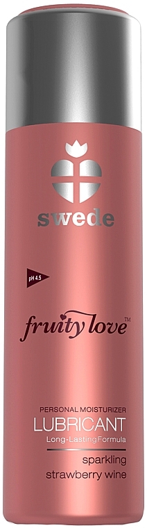 Sparkling Strawberry Wine Lubricant - Swede Fruity Love Lubricant Sparkling Strawberry Wine — photo N1