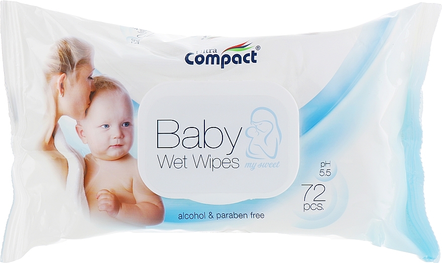 Baby Wet Wipes with Valve - Ultra Compact Baby Wet Wipes — photo N1