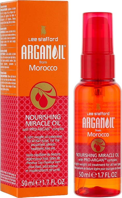 Nourishing Hair Argan Oil - Lee Stafford Arganoil From Marocco Agran Oil Nourishing Miracle Oil — photo N2