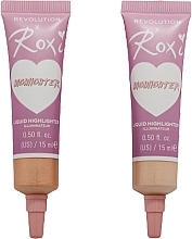 Highlighter Set - Makeup Revolution x Roxi Cherry Blossom Highlighter Duo (highlighter/2x15ml) — photo N2