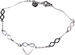 Women Bracelet, heart and infinity, silver - Lolita Accessoires — photo N1