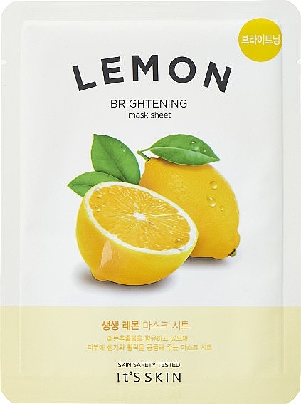 Energizing Lemon Sheet Mask - It's Skin The Fresh Mask Sheet Lemon — photo N1