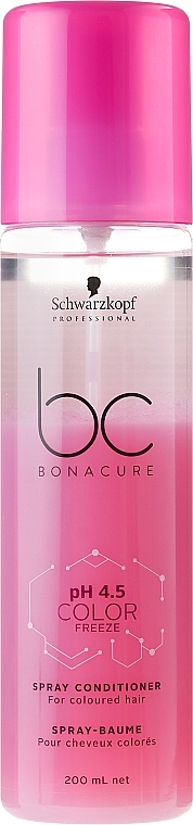 Colored Hair Conditioner - Schwarzkopf Professional BC Bonacure Color Freeze Spray Conditioner — photo N1