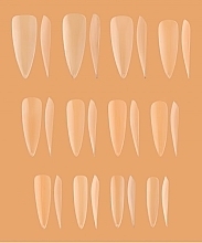 Nail Modeling Upper Forms 'Extra Long Stiletto', 240 pcs. - Kodi Professional Plastic Tips For Nail Extensions — photo N2