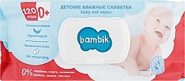 Fragrances, Perfumes, Cosmetics Baby Wet Wipes with Oat Milk, 120 pcs - Bambik Baby Wet Wipes