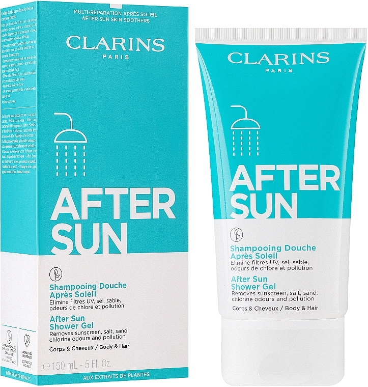 2-in-1 Cleansing Shower Gel - Clarins After Sun Shower Gel Tube — photo N3