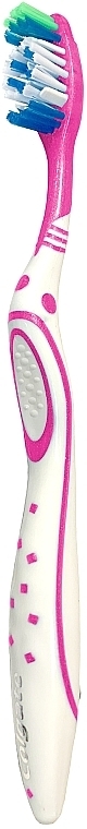 Toothbrush Medium "Max White", pink - Colgate Max White Medium With Polishing Star — photo N2