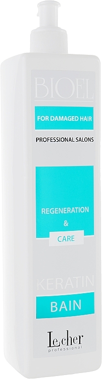 Restoring Shampoo for Dry Hair - Lecher Professional Keratin Bain BIOEL — photo N1