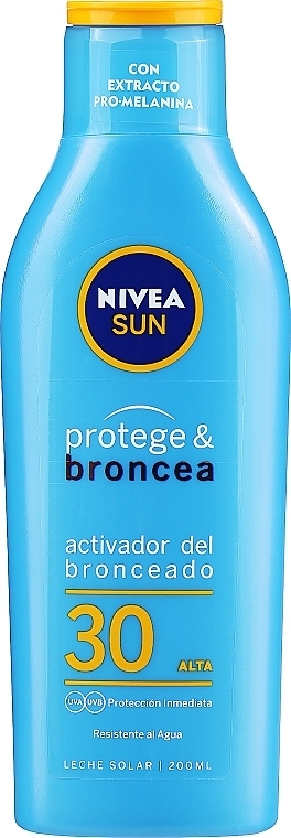 Protection & Tan Sun Milk - Nivea Sun Protect & Bronze Sun Milk SPF30 — photo N1