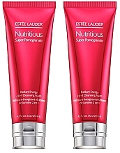 Fragrances, Perfumes, Cosmetics Set - Estee Lauder Nutritious Super-Pomegranate Radiant Energy 2-in-1 Cleansing Foam Duo (foam/2x125ml)