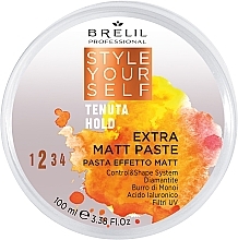 Fragrances, Perfumes, Cosmetics Matte Hair Styling Paste - Brelil Style Yourself Hold Extra Matt Paste