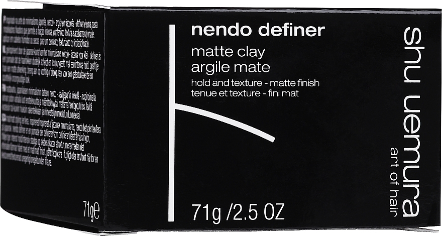 Matte Styling Pomade - Shu Uemura Art Of Hair Nendo Definer Matt Clay — photo N3