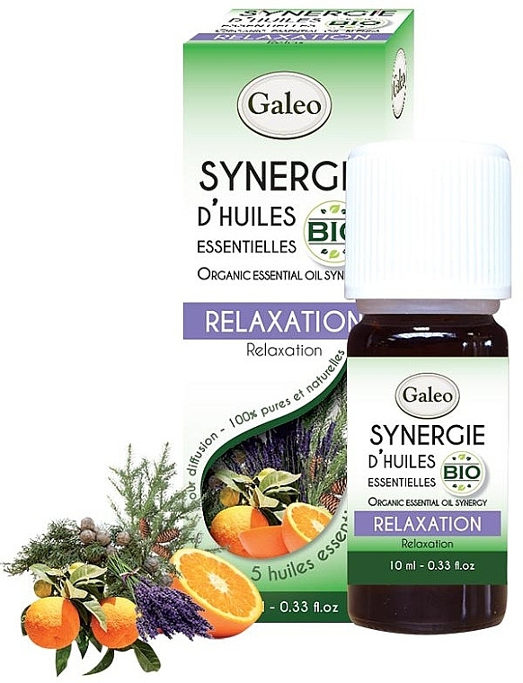 Organic Essential Oil Blend "Relaxation" - Galeo Organic Essential Oil Synergy Relaxation — photo N4