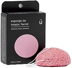 Fragrances, Perfumes, Cosmetics Pink Clay Face Cleansing Sponge - NaturBrush Konjac Facial Sponge Pink Clay