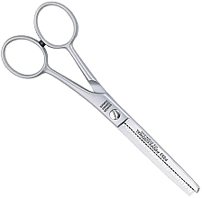 Professional Hairdressing Scissors P353, thinning scissors - White Professional 5.5" — photo N1