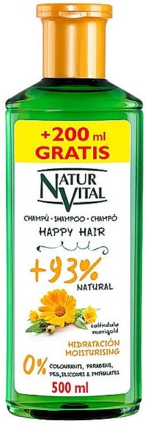 Moisturizing Shampoo - Natur Vital Happy Hair Moisturising Shampoo — photo N5