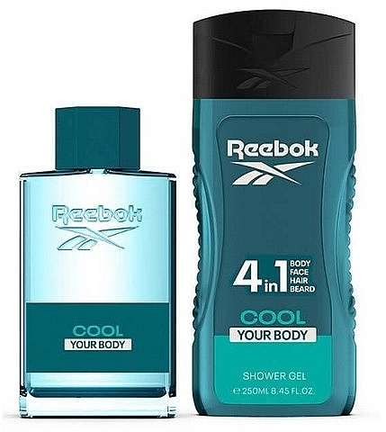 Reebok Cool Your Body - Set (edt/100ml+sh/gel/250ml+ bag/1pcs) — photo N2