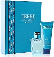 Fragrances, Perfumes, Cosmetics Gianfranco Ferre Acqua Azzurra - Set (edt 100 + sh/g 100)