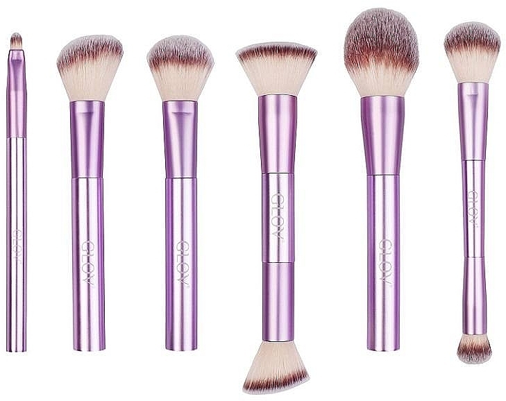 Makeup Brush Set in Case, 6 pcs - Glov Hollywood Collection — photo N1