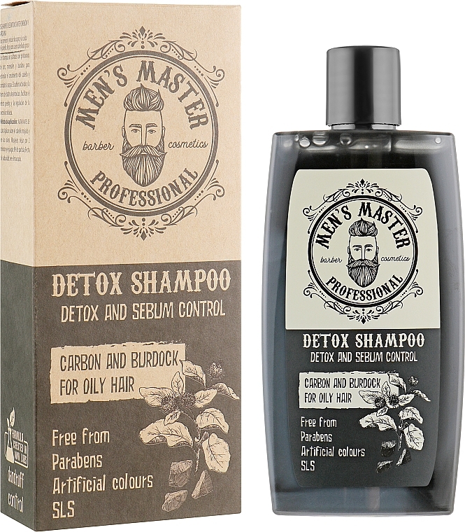 Charcoal & Burdock Detox Shampoo - Men's Master — photo N2