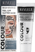 Facial Peel-Off Mask "Regenerating" - Revuele Color Glow Glitter Mask Pell-Off Regenerating — photo N12