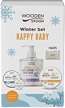 Fragrances, Perfumes, Cosmetics Set - Wooden Spoon Winter Baby Set 2023 (sh/gel/300ml + b/balm/100ml + b/cr/15ml + lip/balm/60ml + bag/1pcs)