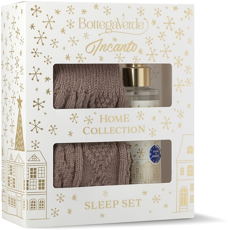 Set - Bottega Verde Incanto Home Collection Sleep Set (textile/spray/150ml + socks) — photo N1